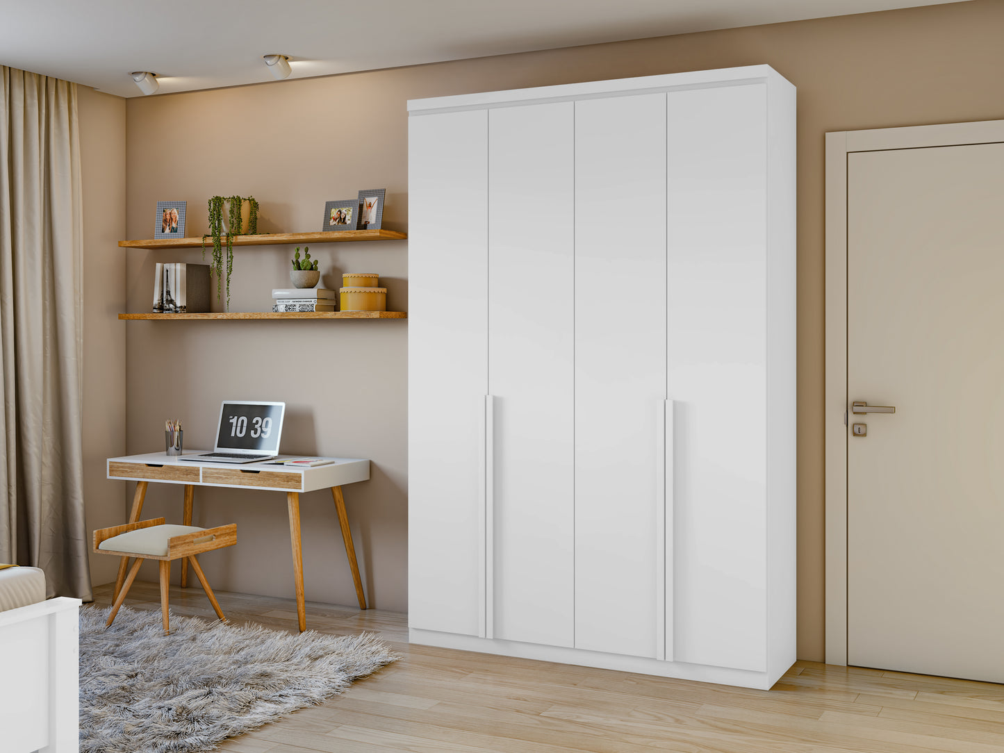 NIRONTEK ALONZO WARDROBE 04 DOORS