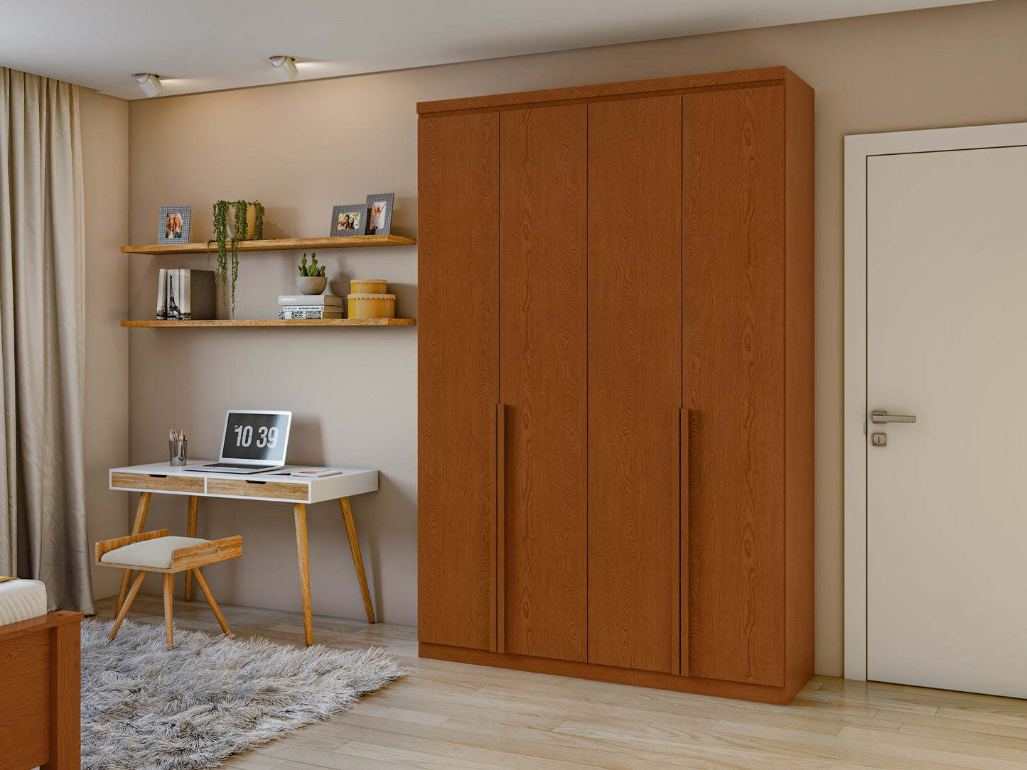 NIRONTEK ALONZO WARDROBE 04 DOORS