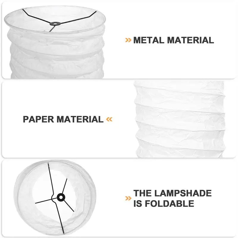 Nirontek Modern Paper Floor Lamp Shade