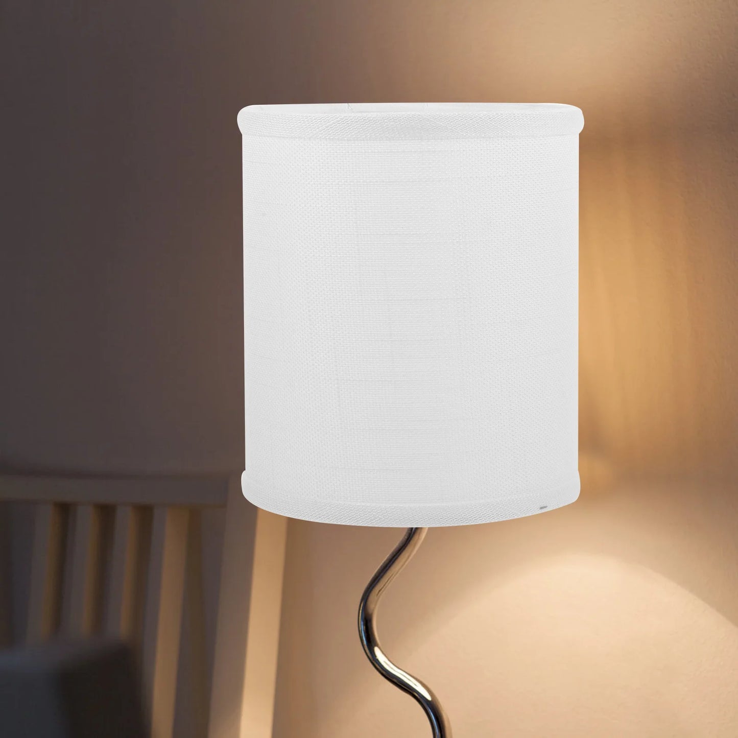 Nirontek Desk Lamp Cover E27/E14 Fabric Drum for Floor Light