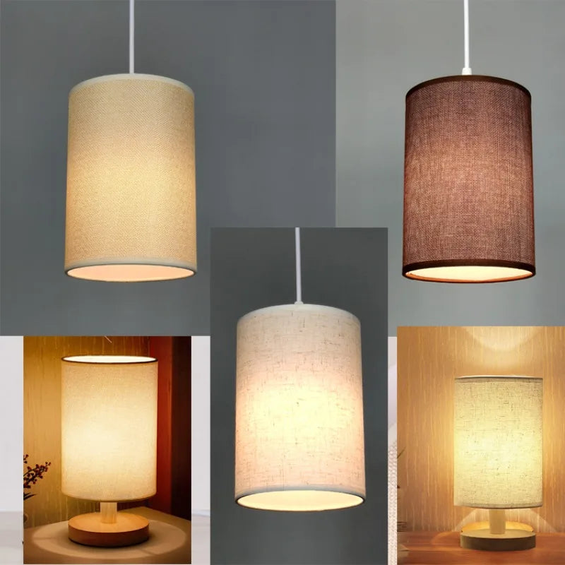 Nirontek Straight Tube Lampshade for Table