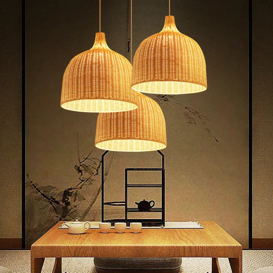 Nirontek Hand-Woven Bamboo Pendant Lampshade